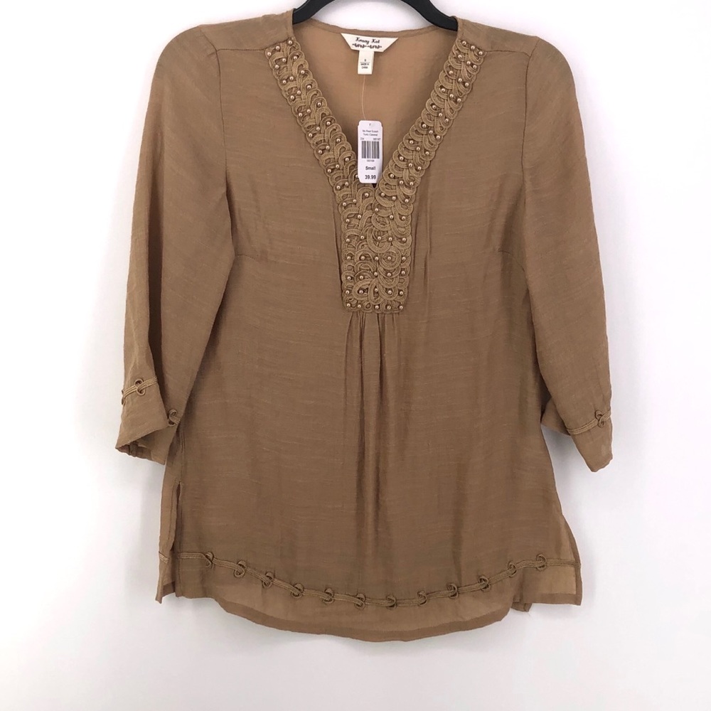 Krazy Kat Pearl Caramel Sutash Tunic S